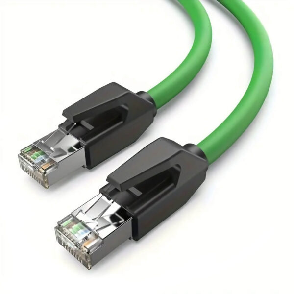 Cat6A SFTP Industrial Flexible Patch Cable Green