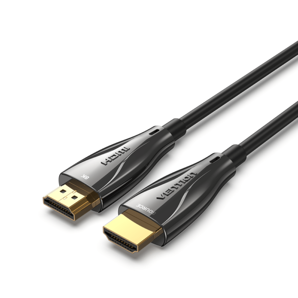 Optical HDMI Male to Male HD Cable 8K Black Zinc Alloy Type