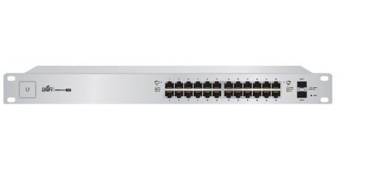 Ubiquiti Networks UniFi US-24-500W Managed Gigabit Ethernet Network Switch with Power over Ethernet (PoE), 1U, Silver