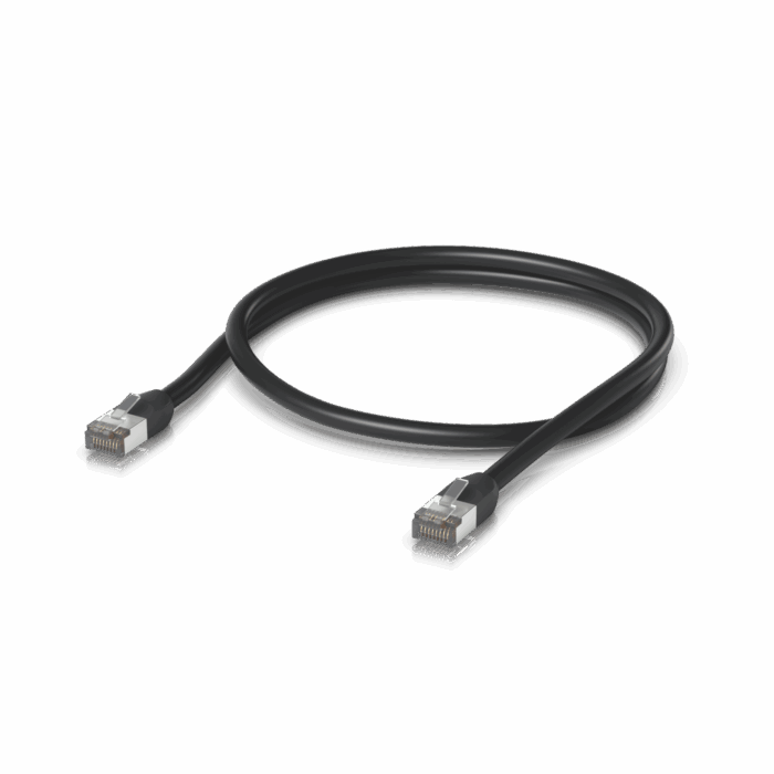 ⁦Ubiquiti Networks UACC-CABLE-PATCH-OUTDOOR-8M-BK Networking Cable Black Cat5e S/UTP (STP)⁩ – תמונה ⁦4⁩