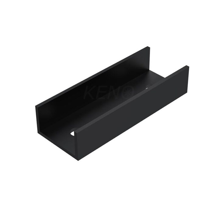 Black Mounting Profile Connector K-02-CZ
