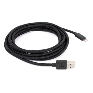 3.0 Meter (118") NewerTech Lightning to USB 2.0 Cable. Black. Premium Quality & Durability.