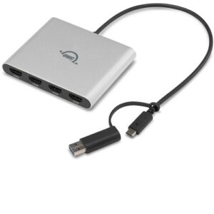 OWC USB-C Quad HDMI 4K Display Adapter with DisplayLink