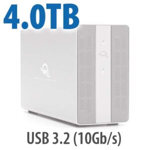 4TB Mercury Elite Pro Dual with 3-Port USB Hub SSD Storage Solution (2TB Exrteme Pro x 2)
