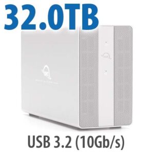 32TB Mercury Elite Pro Dual with 3-Port USB Hub Storage Solution (HDD)
