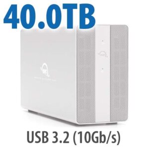 40TB Mercury Elite Pro Dual with 3-Port USB Hub Storage Solution (HDD)