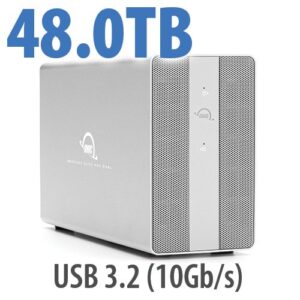 48TB Mercury Elite Pro Dual with 3-Port USB Hub Storage Solution (HDD)