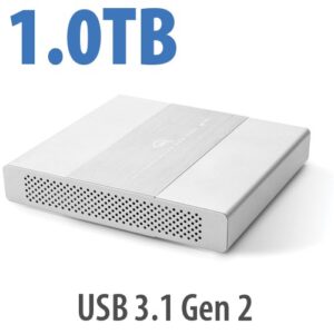 1.0TB OWC Mercury Elite Pro Dual mini Portable, Bus-Powered High-Perfor. USB-C (3.1 Gen 2) RAID. For two 2.5" SATA HDDs or SSDs, (RAID 0/1/JBOD/SPAN).