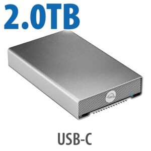 OWC Mercury Elite Pro mini, 2.0TB USB-C Bus-powered 5400RPM Hard Drive Storage Solution