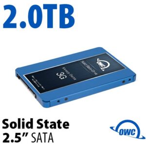 2.0TB Mercury Electra 3G 2.5-inch 7mm SATA 3.0Gb/s SSD. 3G SATA SSD featuring the latest flash NAND (SLC cache + 3D storage). Mac and PC compatible.