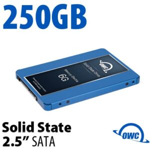 250GB Mercury Electra 6G 2.5-inch 7mm SATA 6.0Gb/s SSD latest flash NAND and controller technology. Mac and PC compatible.