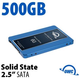 500GB Mercury Electra 6G 2.5-inch 7mm SATA 6.0Gb/s SSD latest flash NAND and controller technology. Mac and PC compatible. Replace OWCS3D7E6GD05