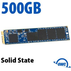 500GB OWC Aura Pro 6Gb/s SSD for MB Air (2012). High performance internal flash storage featuring lower power