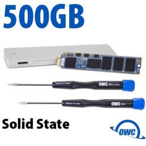 500GB OWC Aura Pro 6Gb/s SSD + OWC Envoy Upg. Kit (Installation tools, & Envoy Pro USB 3.0 Enclosure) for MB Air (2012).