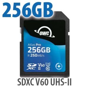 256GB OWC Atlas Pro SDXC UHS-II V60 Media Card