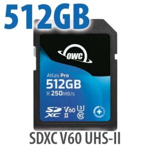 512GB OWC Atlas Pro SDXC UHS-II V60 Media Card