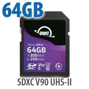 64GB OWC Atlas S Ultra SDHC UHS-II V90 Media Card