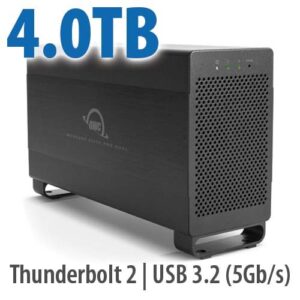 4.0TB Mercury Elite Pro Dual USB 3.1 Gen 1 & Thunderbolt 2 RAID Storage Solution - 7200RPM HDDs