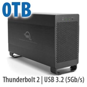 OWC Mercury Elite Pro Dual USB 3.1 Gen 1 & Thunderbolt 2 RAID Storage Enclosure with cables