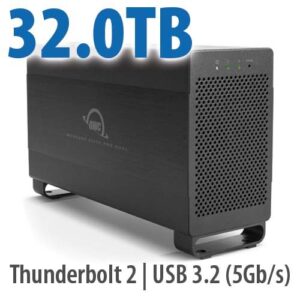 32.0TB Mercury Elite Pro Dual USB 3.1 Gen 1 & Thunderbolt 2 RAID Storage Solution - 7200RPM HDDs