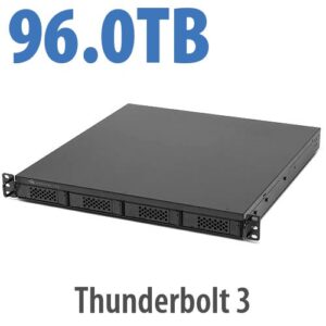 96TB (4 x 24TB) x 4 Drives + PCIe Slot + Softraid for Mac & PC Powered/Included