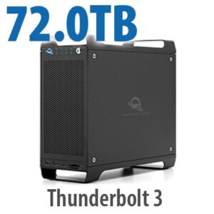 72TB Total = 64TB HD 16TB x 4 and 8TB NVME 2.0TB x 4