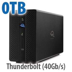 Dual drive Thunderbolt 3 Hardware RAID Storage and Docking Enclosure for 2.5-inch or 3.5-inch SATA or U.2 Drives,2.5GB Ethernet, HDMI