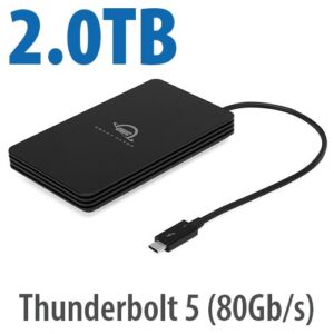 2.0TB Envoy Ultra Thunderbolt 5 with data rates over 6000MB/s on TB5