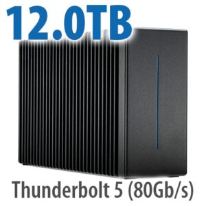 12.0TB ThunderBlade X12, Thunderbolt 5 (80Gb/s) NVMe RAID SSD External Storage Solution with SoftRAID