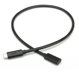 0.5 Meter OWC USB-C Extension Cable - Black Color USB 3.2 (10Gb/s)