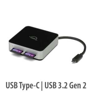 OWC USB-C Dual-Slot SDXC UHS-II Card Reader