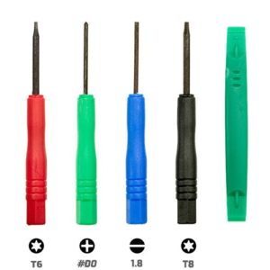 OWC 5-Piece Mini ToolKit for Memory & Drive installs: Screwdriver, Philips, T6 & T8 Torx, 'Spudger'
