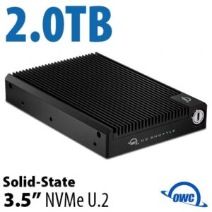 OWC U.2 Shuttle with OWC Aura Pro 480GB x 4