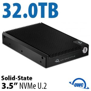OWC U.2 Shuttle with OWC Aura Pro 8.0TB x 4