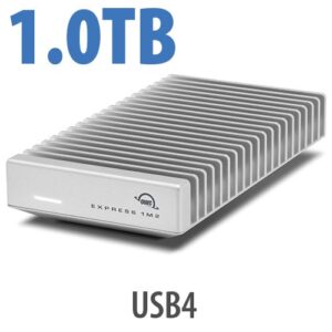 OWC Express 1M2 USB4(80Gb/s) 1 TB Bus-Powered Portable NVMe
