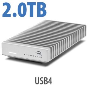 OWC Express 1M2 USB4(80Gb/s) 2TB Bus-Powered Portable NVMe