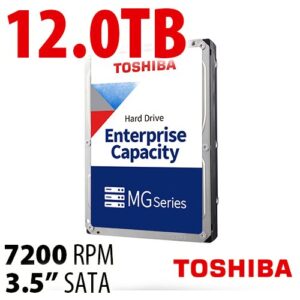 12.0TB MG09ACA12TE Series  SATA Interface Enterprise Class Hard Disk Drive 3.5-Inch | SATA 6.0Gb/s | 7200RPM | 128MB Cache
