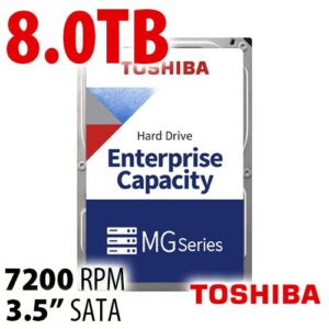 8.0TB MG10ADA800E Series SATA Interface Enterprise Class Hard Disk Drive 3.5-Inch | SATA 6.0Gb/s | 7200RPM | 64MB Cache