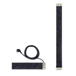 פס שקעים 1U 19" עם 9 שקעים ישראליים - TE-PDU1U-05
