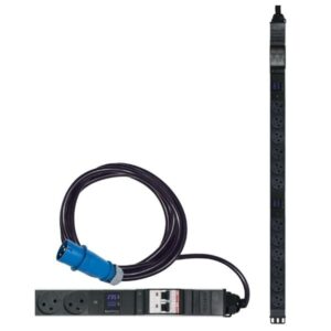 פס שקעים 32A מנוטר 0U עם 12 שקעים ישראליים - TE-PDU32-01