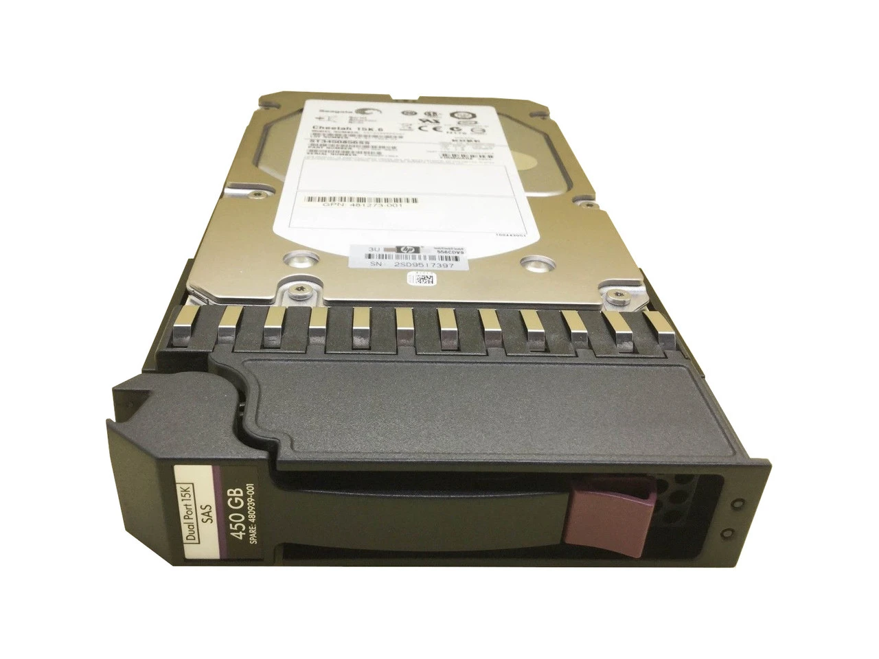 HPE 480939-001 450GB 3G SAS 15K LFF Dual-Port Hard Drive for MSA2000